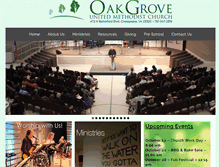 Tablet Screenshot of oakgroveumc.org